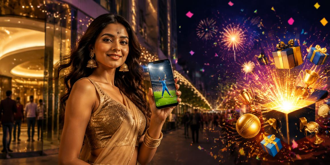 Night market showcasing cricket betting experience in India